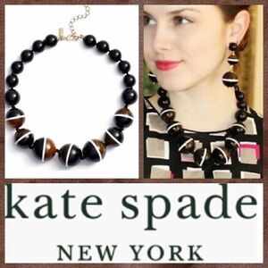 NWT MSRP $98 KATE SPADE Tortoise Shell In A Flash Necklace Women's